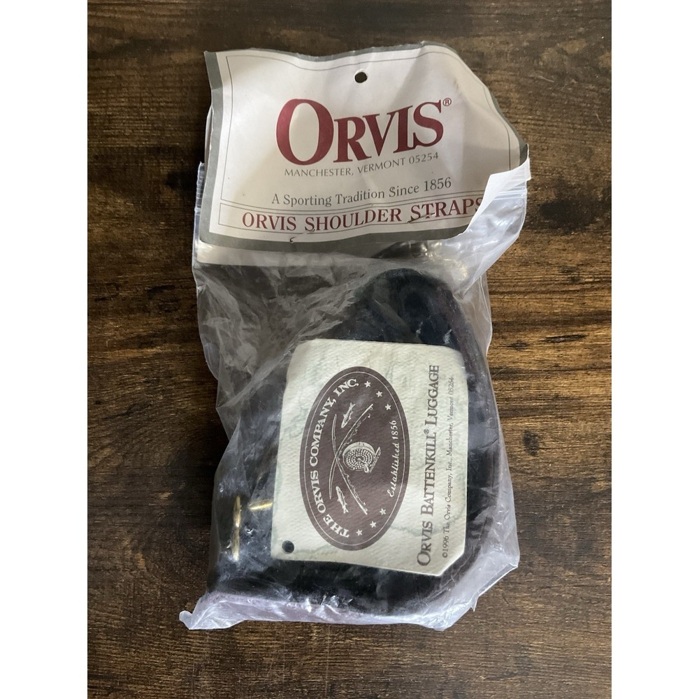Orvis Vintage Battenkill Green Canvas and Leather Shoulder Strap Sealed